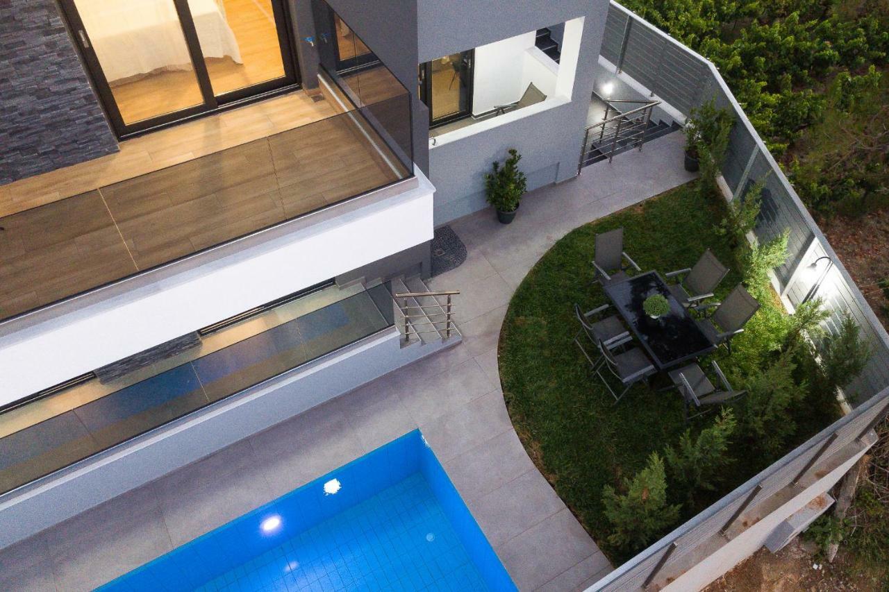Nisos Villa, Pool & Heated Spawhirlpool, Walking To Beach, By Thinkvilla Sfáka Buitenkant foto