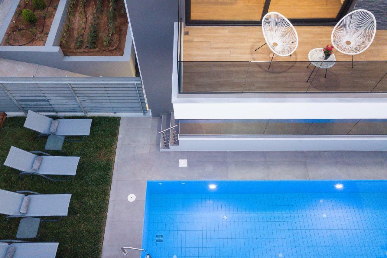 Nisos Villa, Pool & Heated Spawhirlpool, Walking To Beach, By Thinkvilla Sfáka Buitenkant foto