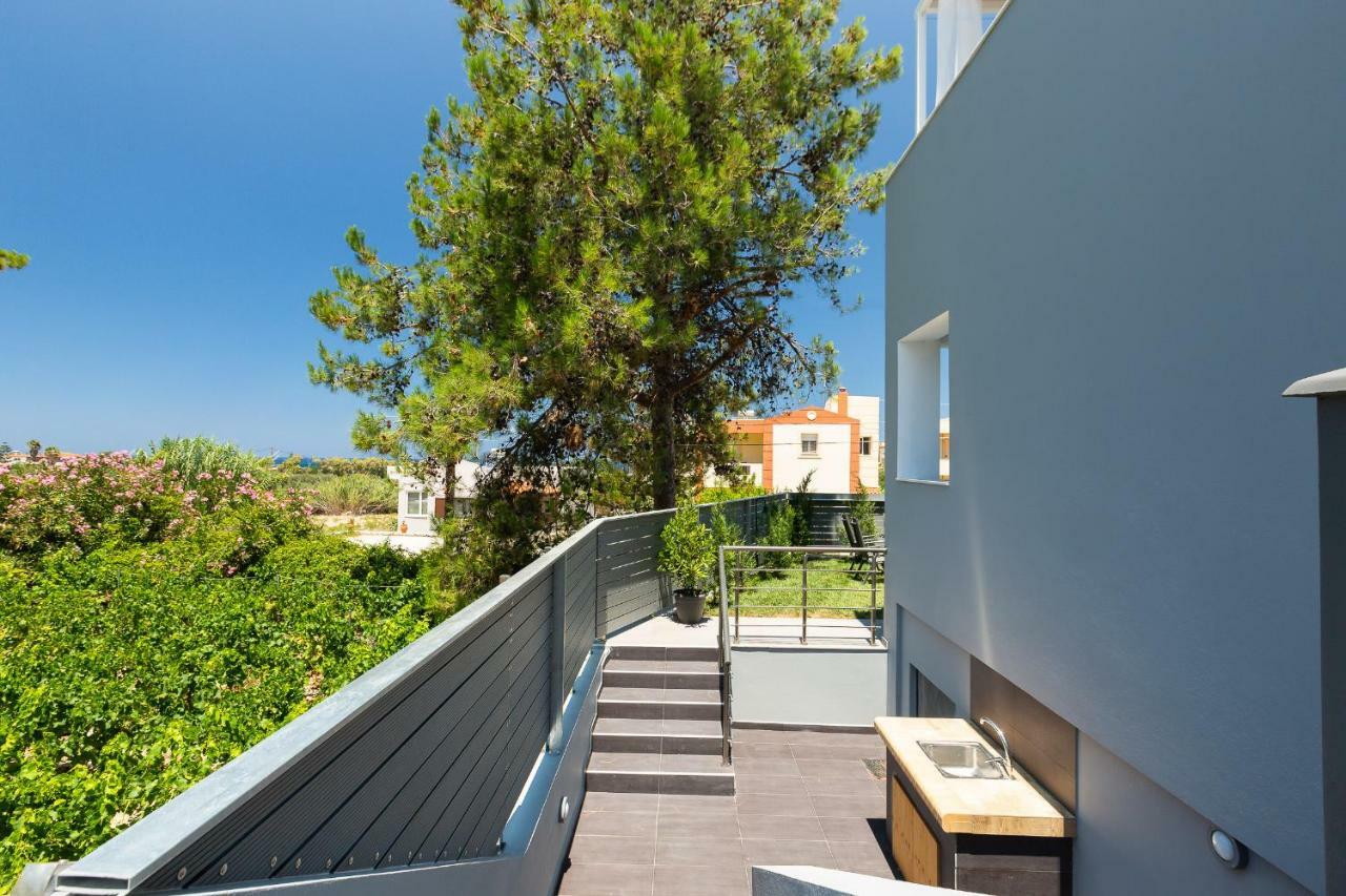 Nisos Villa, Pool & Heated Spawhirlpool, Walking To Beach, By Thinkvilla Sfáka Buitenkant foto