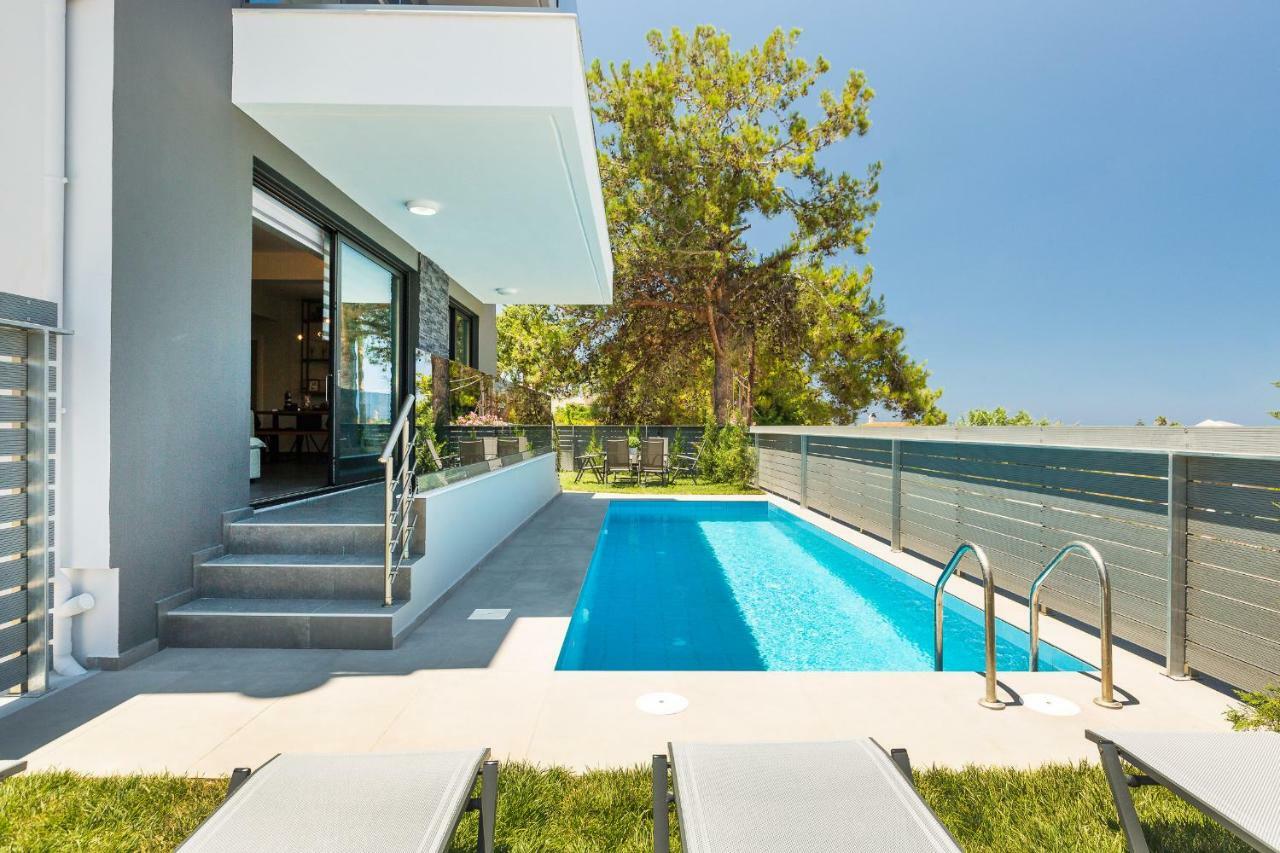 Nisos Villa, Pool & Heated Spawhirlpool, Walking To Beach, By Thinkvilla Sfáka Buitenkant foto