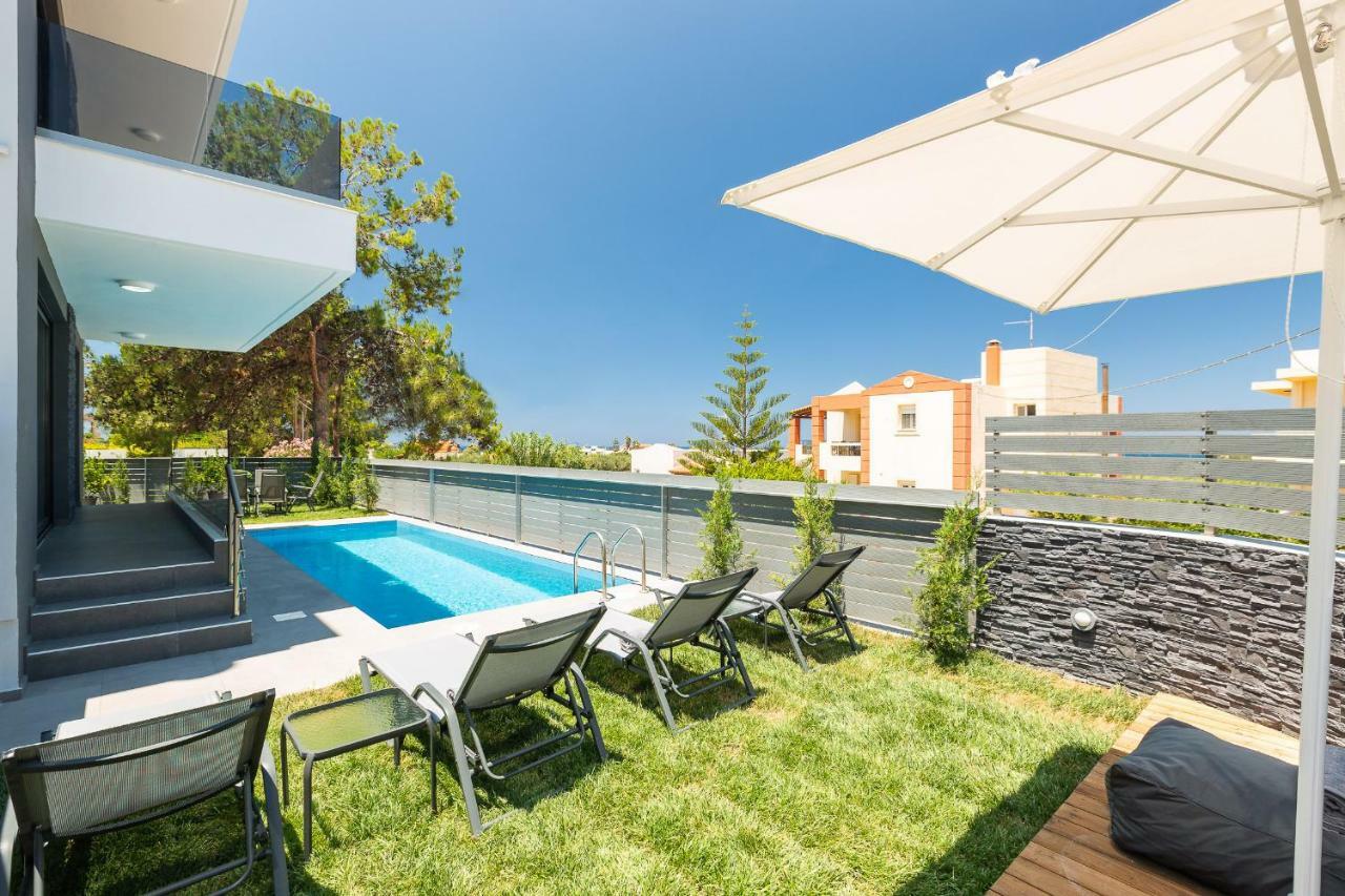 Nisos Villa, Pool & Heated Spawhirlpool, Walking To Beach, By Thinkvilla Sfáka Buitenkant foto